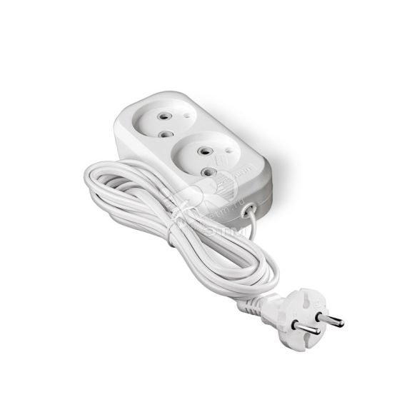 Удлинитель бытовой У6-011 ШВВП 2-0.75 2 гнезда 3м Универсал 9631912