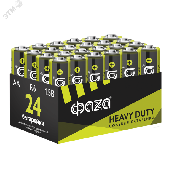 Элементы питания солевые R 6 (AA) Heavy Duty (24 шт. в упаковке) JazzWay R 6HD-P24