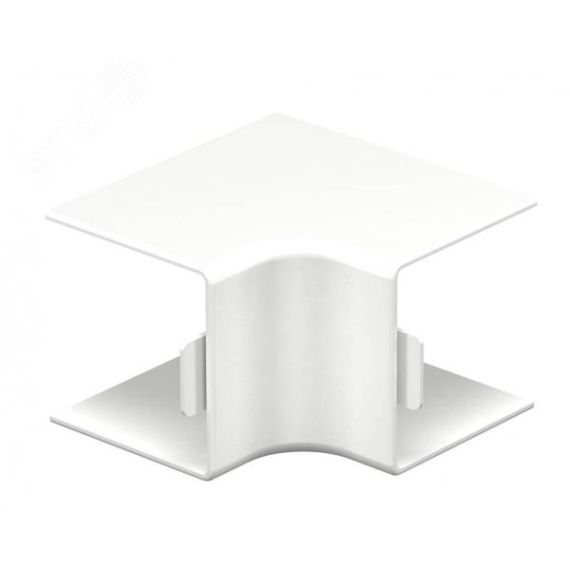 Крышка внутреннего угла кабельного канала WDK 40x40 мм (ПВХ, белый) OBO Bettermann WDK HI40040RW