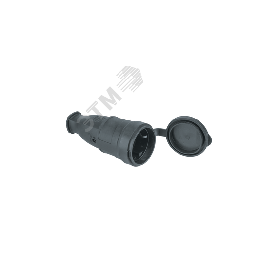 Розетка Navigator 61 369 NCA-SKR01-16A-E-IP44-BL переносная с заземлением черная каучук Navigator Group 61369