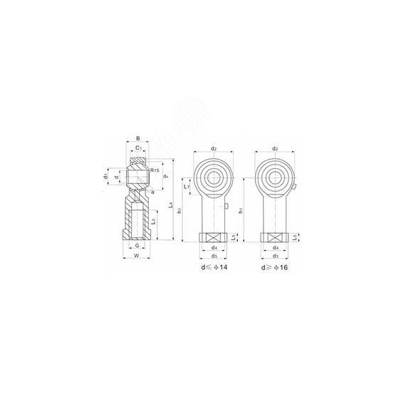 Шарнирный наконечник PHS6L TECHNIX TECHNIX PHS6LTECHNIX