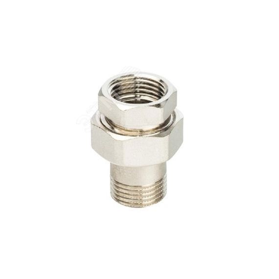 Сгон разъемный ВН 3/4' прямой (американка), никелированный Aquadeel BFN-014-103