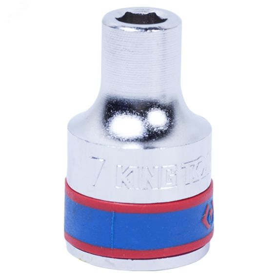 Головка торцевая стандартная шестигранная 1/2', 7 мм King Tony 433507M
