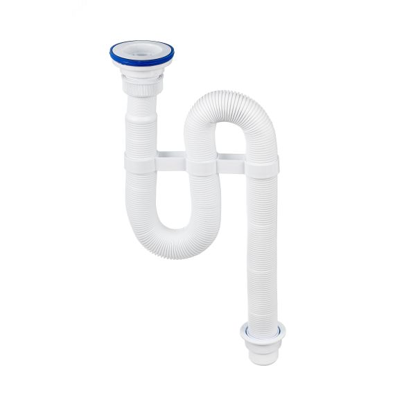 Сифон VIR гофрированный 1'1/2 - D40/50 пластиковая чашка D70 мм VIRPlast 30987062