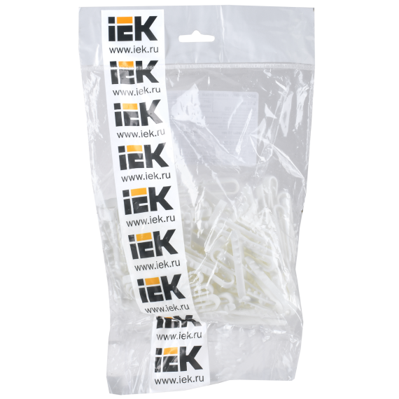 Дюбель хомут 5-10мм нейлон белый d=5 мм (100шт) IEK