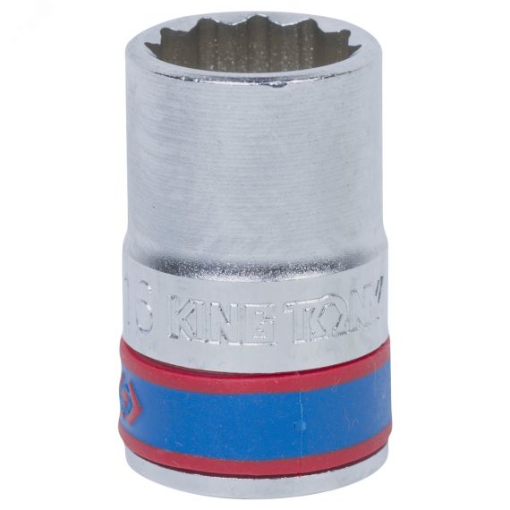 Головка торцевая стандартная двенадцатигранная 1/2', 16 мм King Tony 433016M
