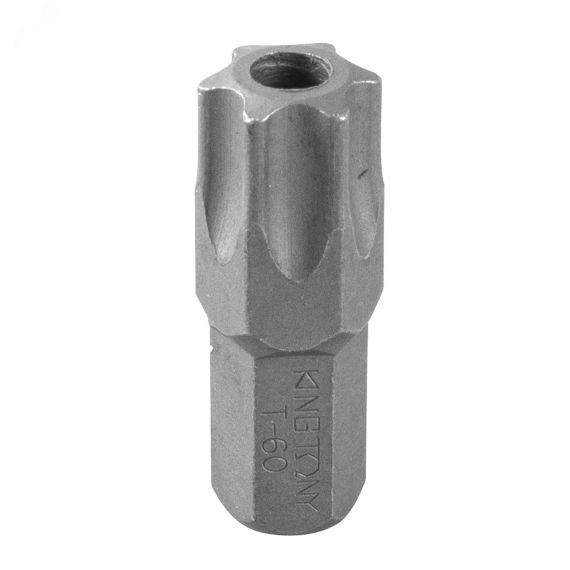 Вставка (бита) торцевая 10 мм, TORX, Т60, L = 36 мм, с отверстием King Tony 163660U
