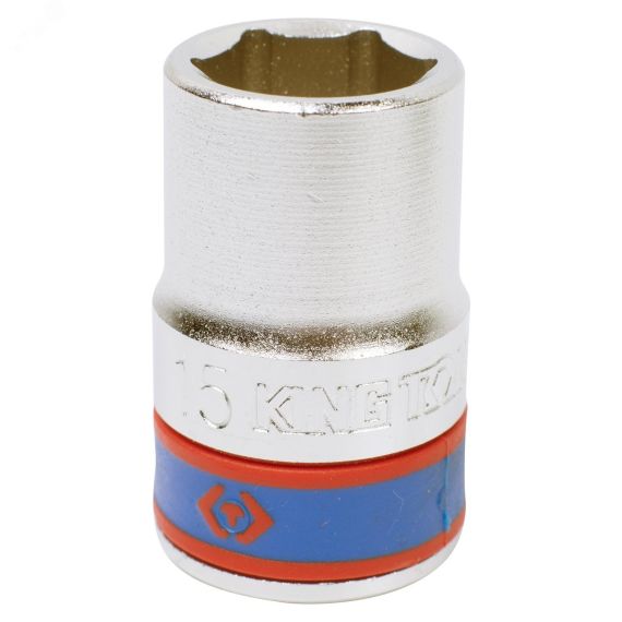 Головка торцевая стандартная шестигранная 1/2', 15 мм King Tony 433515M