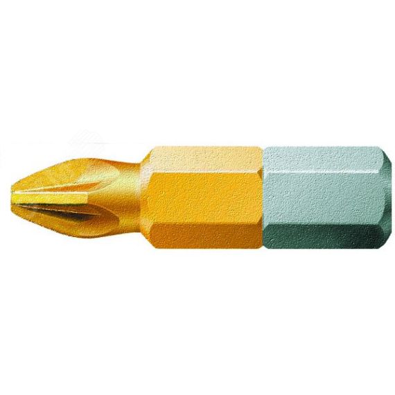 Бита 855/1 TiN PZ сверхтвердое покрытие нитридом титана хвостовик 1/4 C 6.3 PZ 2 x 25 мм WERA WE-480222