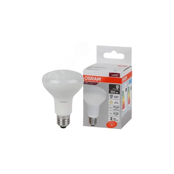 Лампа светодиодная LED 11 Вт E27 3000К 880Лм гриб 220 В (замена 90Вт) OSRAM LEDVANCE 4058075582699