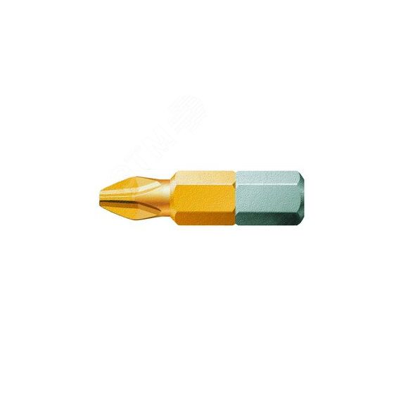 Бита 851/1 TiN PH сверхтвердое покрытие нитридом титана хвостовик 1/4 C 6.3 PH 2 x 25 мм WERA WE-480172