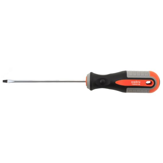 Отвертка стержневая шлицевая ROUND GRIP, SL3x100 мм Ombra 750310