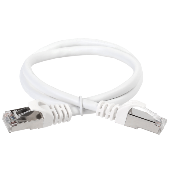 ITK Коммутационный шнур (патч-корд) кат.6 FTP PVC 0,5м белый