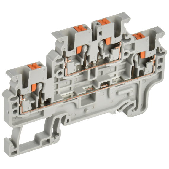 ARMAFIX Клемма пружин. Push-in CP-ML 2 ур. 2,5мм2 серая IEK