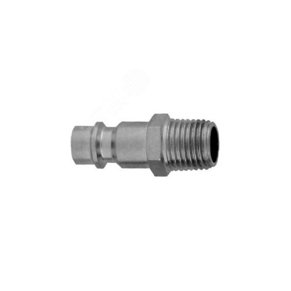 Штуцер БРС европейского типа с наружной резьбовой частью BSPT 1/4'' Jonnesway GM-02PM