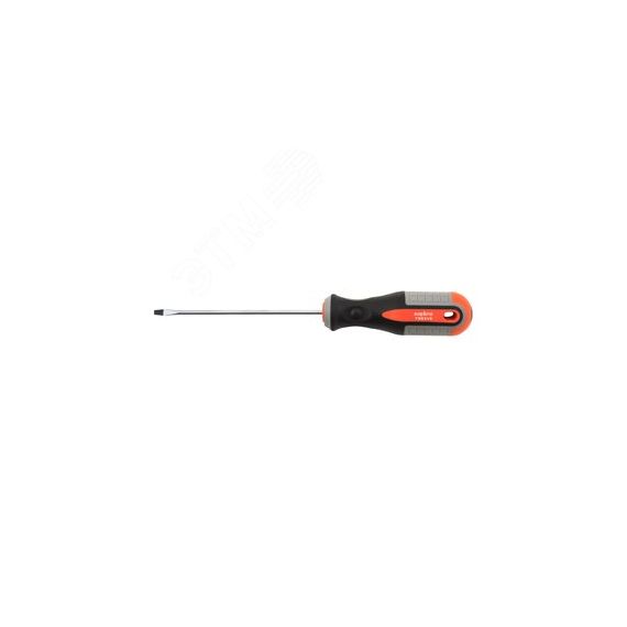 Отвертка стержневая шлицевая ROUND GRIP, SL3x100 мм Ombra 750310