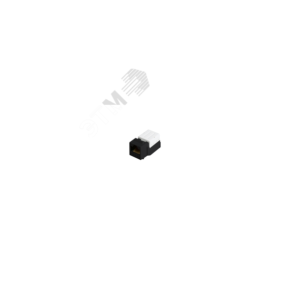 Модуль Keystone Cat 5e RJ45/8P8C для FT-TOOL неэкранированный черный NIKOMAX/NIKOLAN NMC-KJUD2-FT-BK