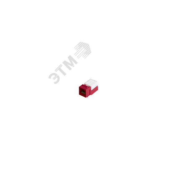 Модуль Keystone Cat 5e RJ45/8P8C для FT-TOOL неэкранированный красный NIKOMAX/NIKOLAN NMC-KJUD2-FT-RD