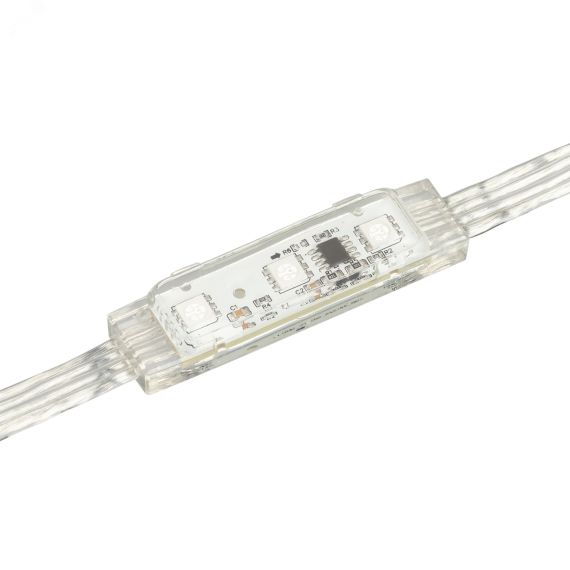 Модуль управляемый DMX-B3 12V RGB (0.72W, IP68, 140 deg) (Пластик, 3 года) Arlight 036773