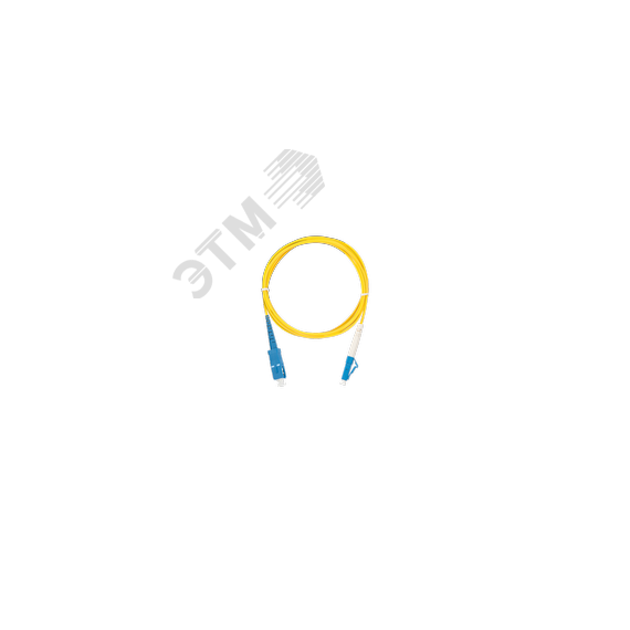 Шнур оптический переходной SM 9/125 OS2 SC/UPC-LC/UPC одинарный LSZH 2мм NIKOMAX/NIKOLAN NMF-PC1S2C2-SCU-LCU-003
