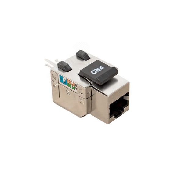 Модуль Keystone розеточный TERACOM PRO Cat.5E RJ-45 экранированный FTP 110 IDC 90 градусов EKF TRP-KSTN-SOCK-90D-5EFTP
