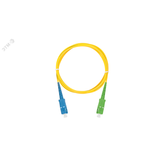 Шнур оптический переходной SM 9/125 OS2 SC/UPC-SC/APC одинарный LSZH 2мм NIKOMAX/NIKOLAN NMF-PC1S2C2-SCU-SCA-002