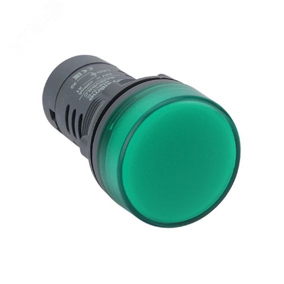 Лампа сигнальная SB7 моноблочная 22мм зеленая LED 230В АС SE (Systeme) SB7EV03MP