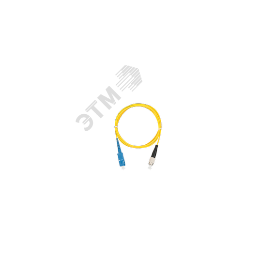 Шнур оптический переходной SM 9/125 OS2 SC/UPC-FC/UPC одинарный LSZH 2мм NIKOMAX/NIKOLAN NMF-PC1S2C2-SCU-FCU-001