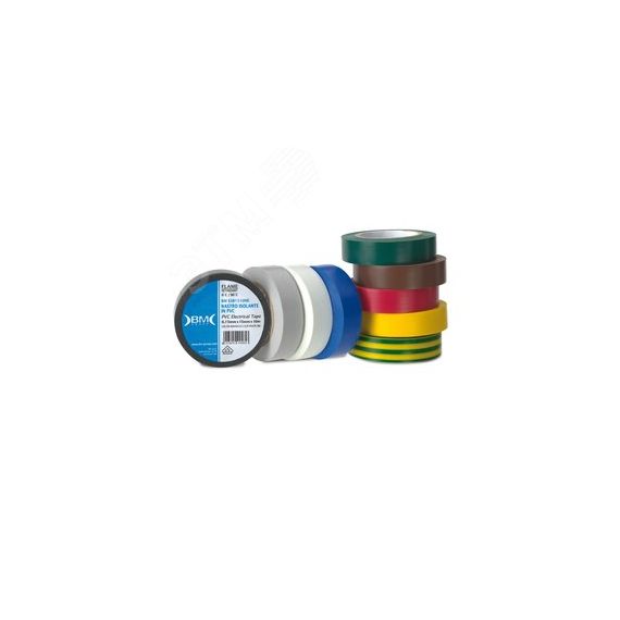 Изолента ПВХ 19 мм x 25 м, цвет красный BM Group BM-ESB1925RO