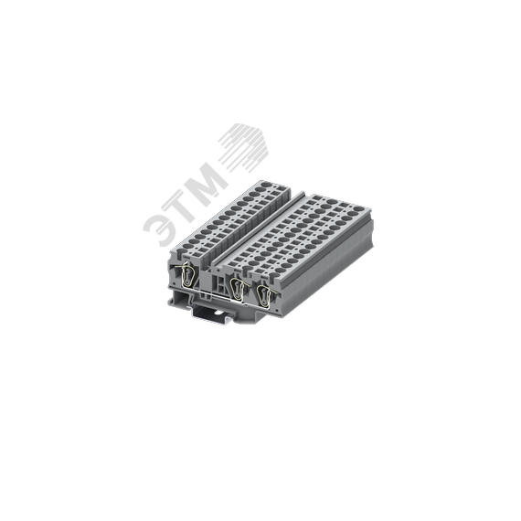 Клемма TC 1-2 пружинная, сечение 6 мм. кв., серая SUPU TC6-3-GY