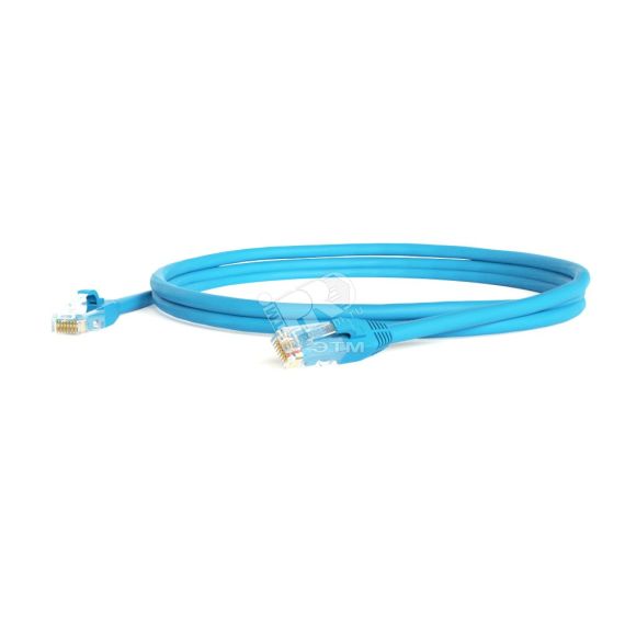 Патч-корд U/UTP категория 5e LSZH 0.5м синий Hyperline 229947