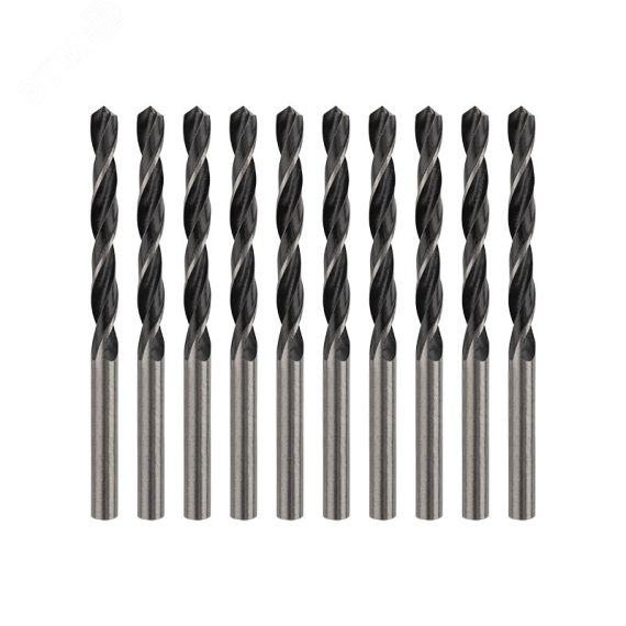 Сверло по металлу 4.8х86х52 мм HSS (упак - 10 шт.) DIN 338 Kranz KR-91-0840