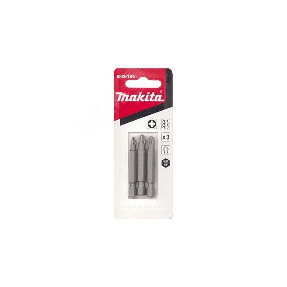 Насадка бита PZ1/PZ2/PZ3, 50 мм, E-form (MZ), 3 шт. Makita B-26185