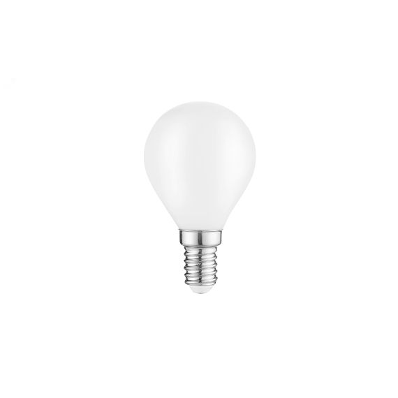 Лампа светодиодная филаментная LED 9 Вт 610 лм 4100К AC185-265В E14 шар P45 нейтральный матовая колба диммируемая Black Filament Gauss 105201209-D