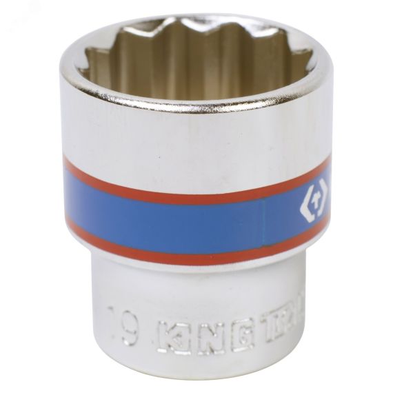 Головка торцевая стандартная двенадцатигранная 3/8', 19 мм King Tony 333019M