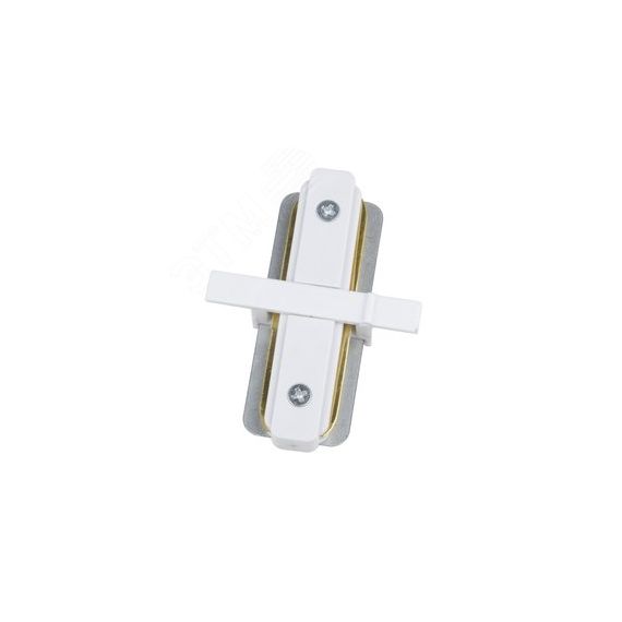 Соединитель UBX-Q123 R11 WHITE 1 POLYBAG для 2-х шинопроводов типа R, прямой внутренний. Однофазный белый Uniel UL-00007380