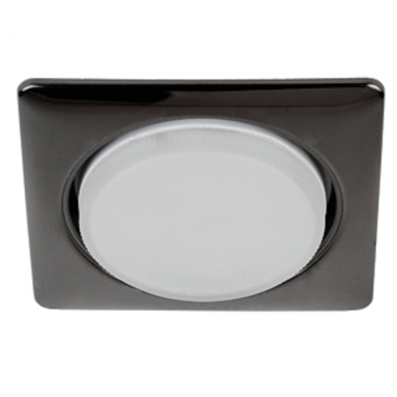 Светильник встраиваемый KL71 BK /1 (к) под лампу Gx53 квадр. 220V 13W черный металл (40/960) ЭРА Б0048957