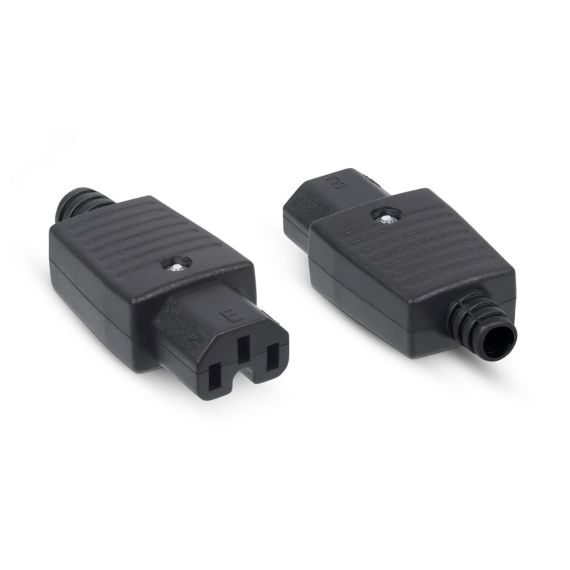 Вилка С13 разборная, 10А, 250 V, черная Cabeus IEC-320-C13