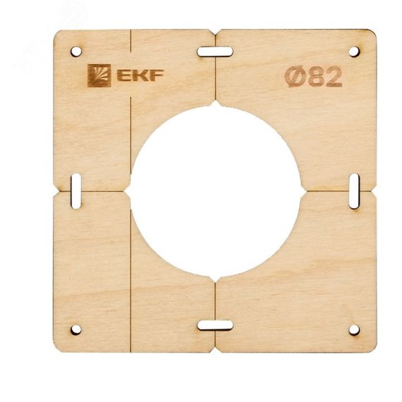 Шаблон для подрозетников c 1 отв. диам. 82 мм Expert EKF sh-d82-1