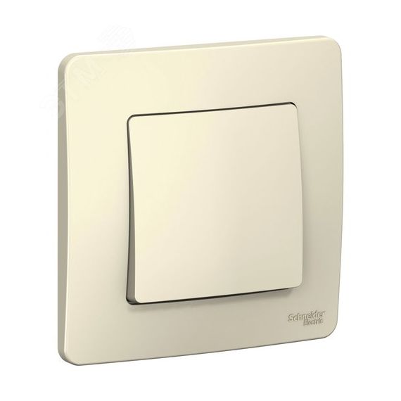 BLANCA скрытой установки одноклавишный выключатель (cх.1), 10A, 250B, молочный SE (Systeme) BLNVS010102
