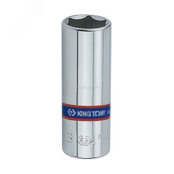 Головка торцевая глубокая шестигранная 1/4', 9 мм King Tony 223509M