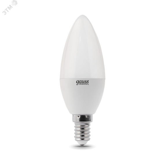 Лампа светодиодная LED 8 Вт 540 лм 4100К AC180-240В E14 свеча нейтральный Elementary Gauss 33128