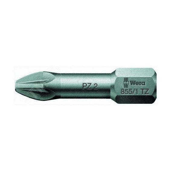 Бита торсионная 855/1 TZ PZ вязкая твердость хвостовик 1/4 C 6.3 PZ 1 x 25 мм WERA WE-056810