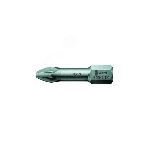 Бита торсионная 855/1 TZ PZ вязкая твердость хвостовик 1/4 C 6.3 PZ 1 x 25 мм WERA WE-056810