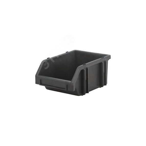 Лоток для крепежа пластиковый черный 75х110х165 мм FIT РОС 65693