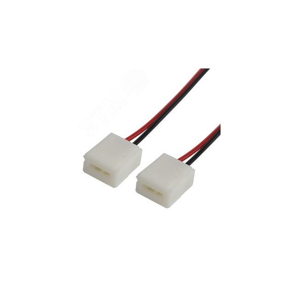 Коннектор соединительный (2 разъема) для одноцветных светодиодных лент с влагозащитой шириной 8 мм, длина 15 см LAMPER REXANT 144-023