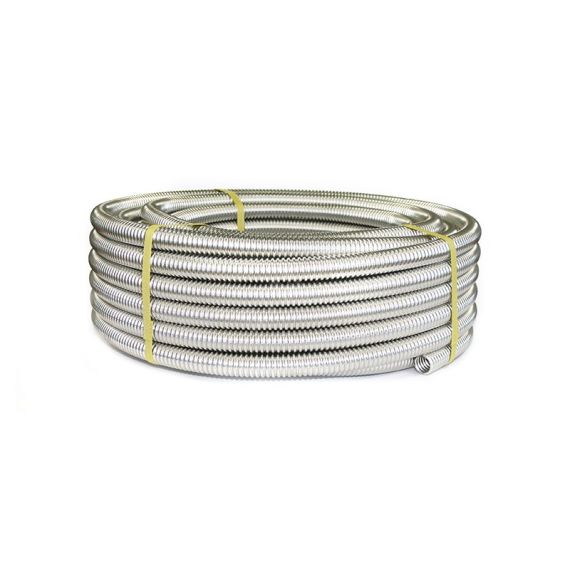 Труба гофрированная из нержав стали SS304 15А, неотожженная, 50м Stahlmann 2217437