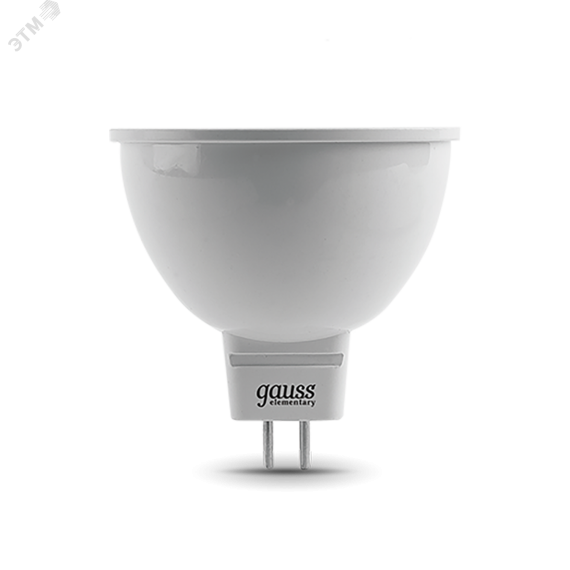 Лампа светодиодная LED 3.5 Вт 300 лм 4100К AC180-240В GU5.3 софит MR16 нейтральный Elementary Gauss 13524