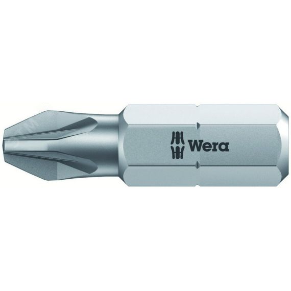 Бита 855/1 Z PZ вязкая твердость хвостовик 1/4 C 6.3 PZ 0 x 25 мм WERA WE-056805