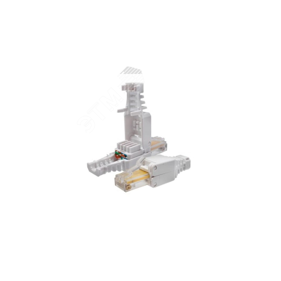 Коннектор безынструментальный 8P8C (Компьютерный разъем) U/UTP Cat.5e (RJ-45) СУПР 10-0218